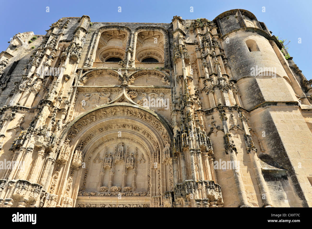 Basilica de Santa Maria de la Asuncion, Arcos de la Frontera, Cadiz province, Andalusia, Spain, Europe Stock Photo