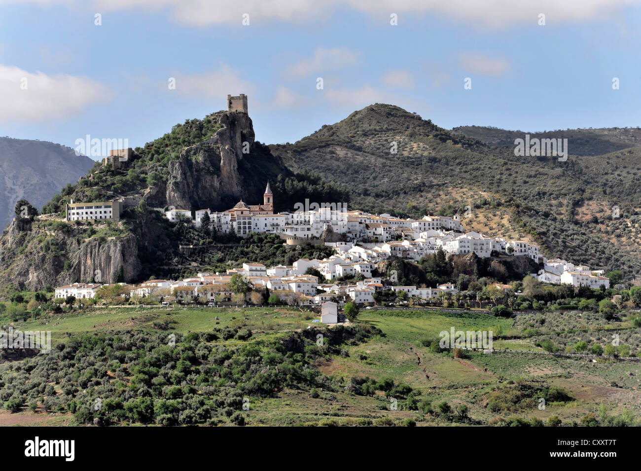 White village of El Bosque, Andalusia, Spain, Europe Stock Photo - Alamy