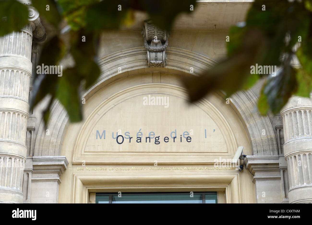 Musee de l'Orangerie, Paris, France, exterior of Musee de l'Orangerie, Paris, France Stock Photo