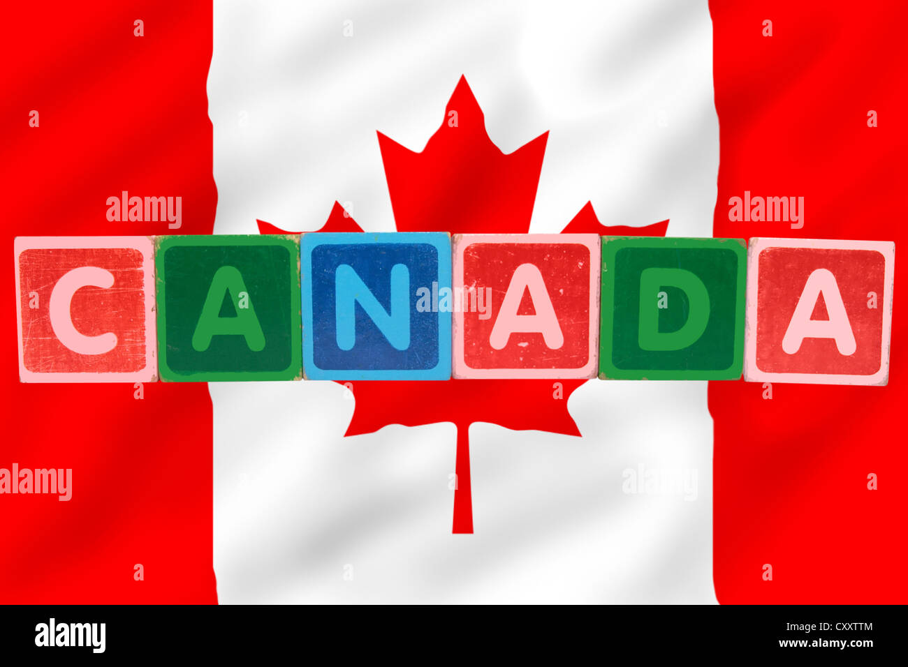 Canada flag map hires stock photography and images Alamy
