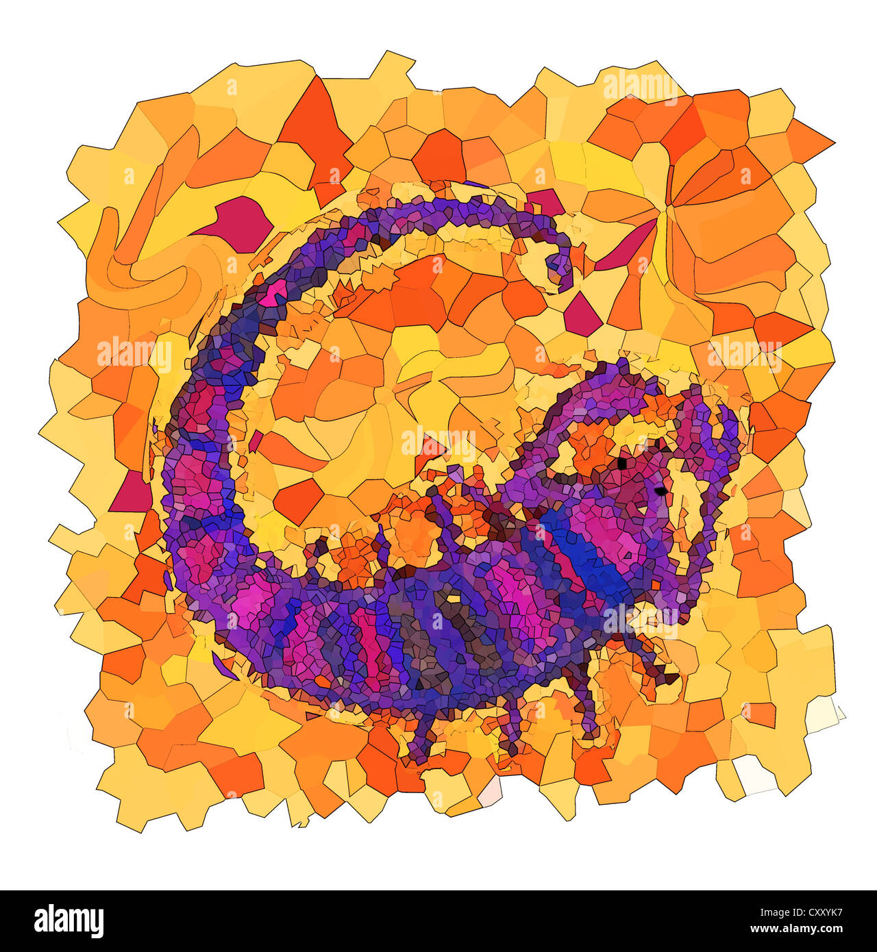 Zodiac sign, Scorpio, horoscope, illustration Stock Photo