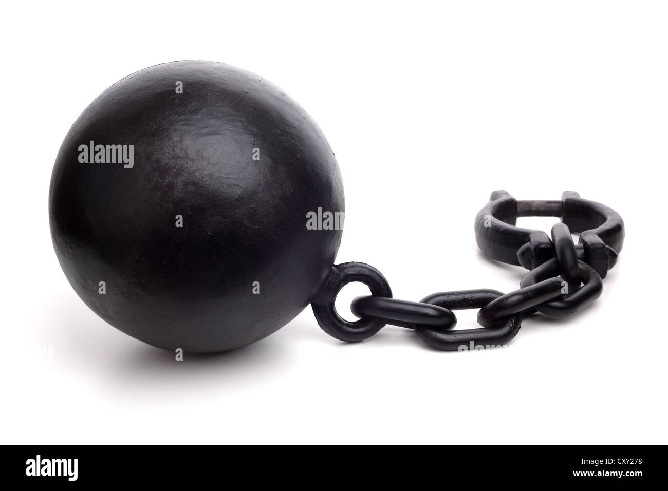 Ball and chain Stock Photo