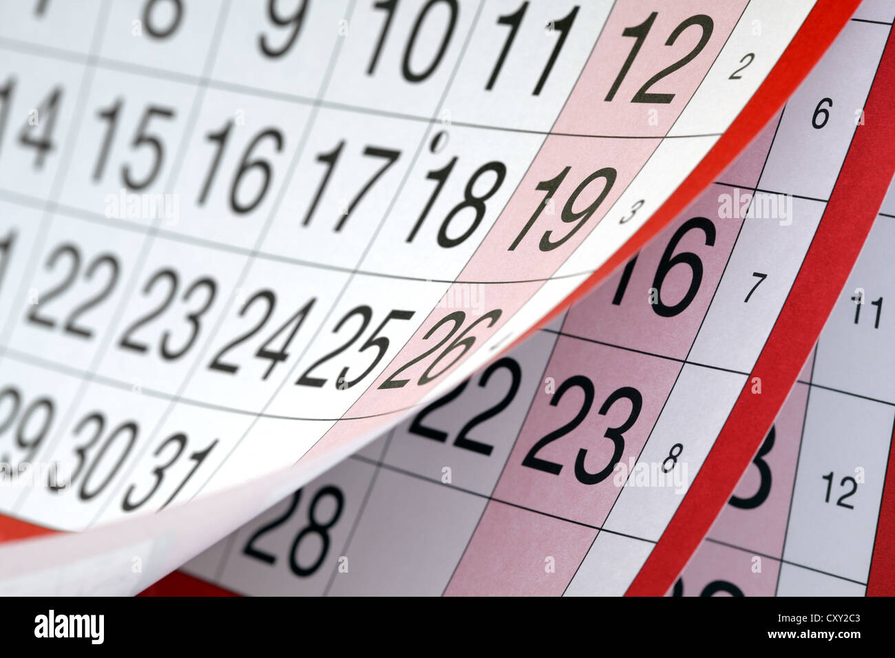 Calendar Hi Res Stock Photography And Images Alamy