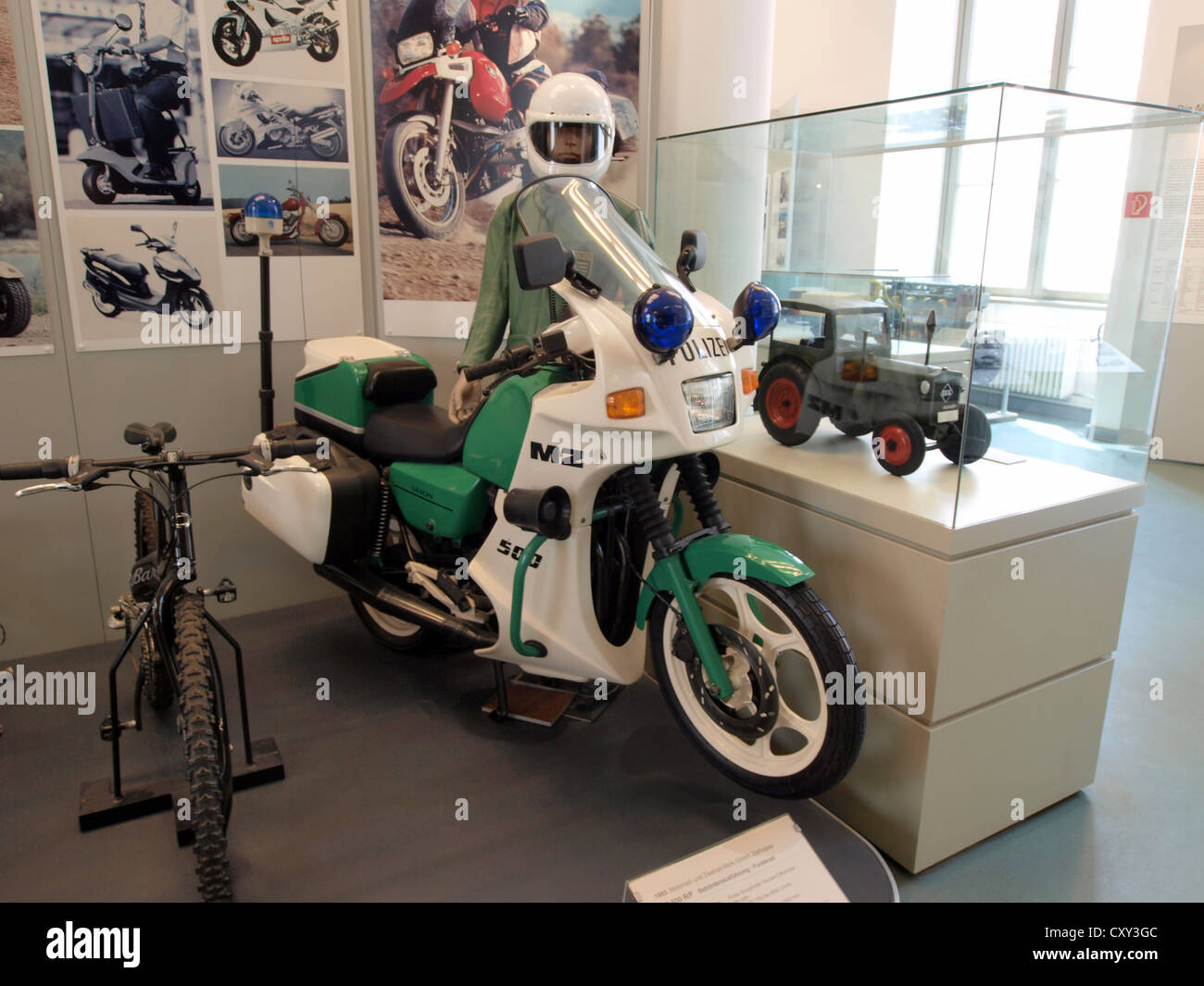 MZ 500 RF Polizei motorcycle Stock Photo