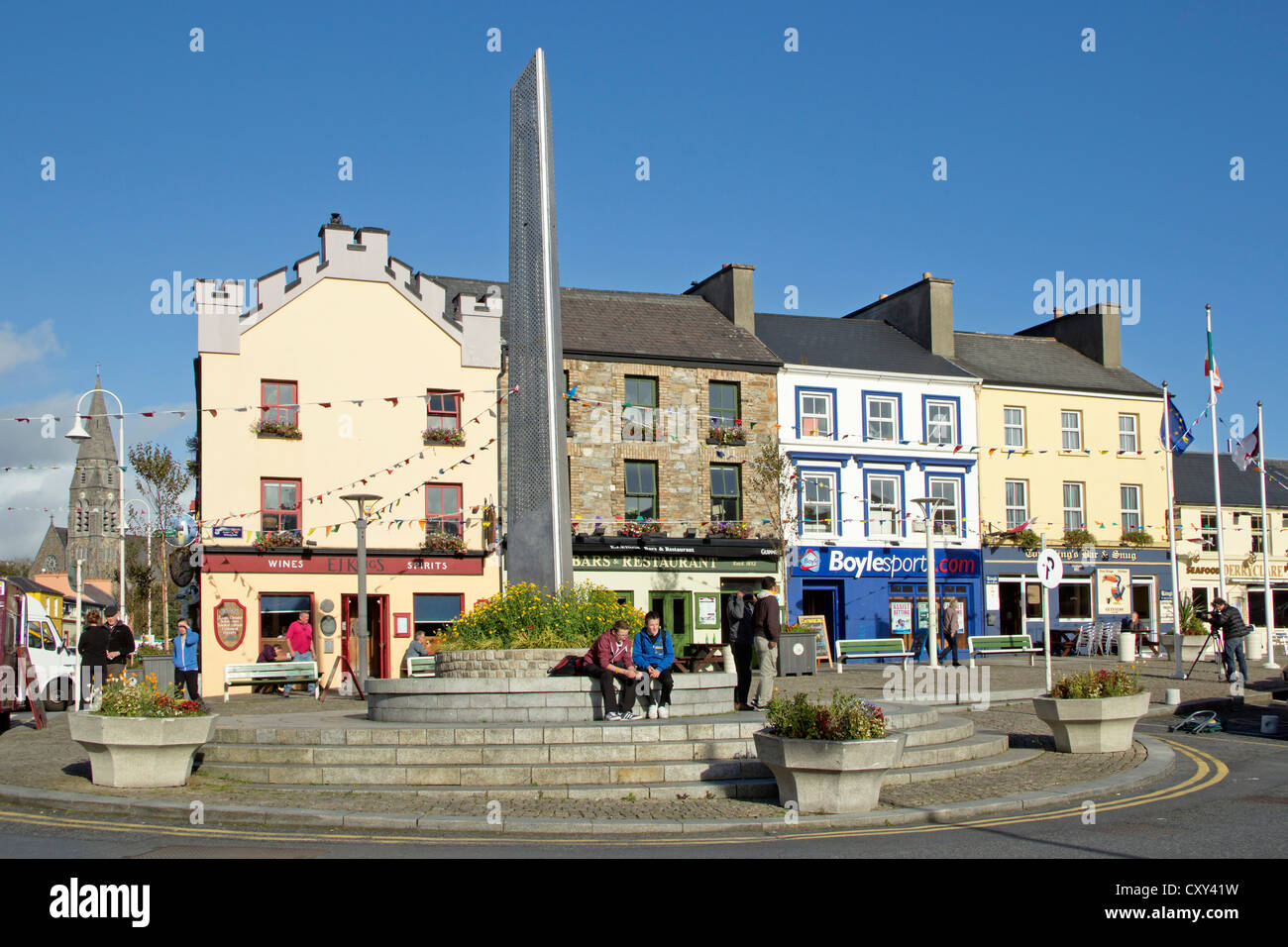 market square, Clifden, Connemara, Co. Galway, Ireland Stock Photo 50997685 Alamy