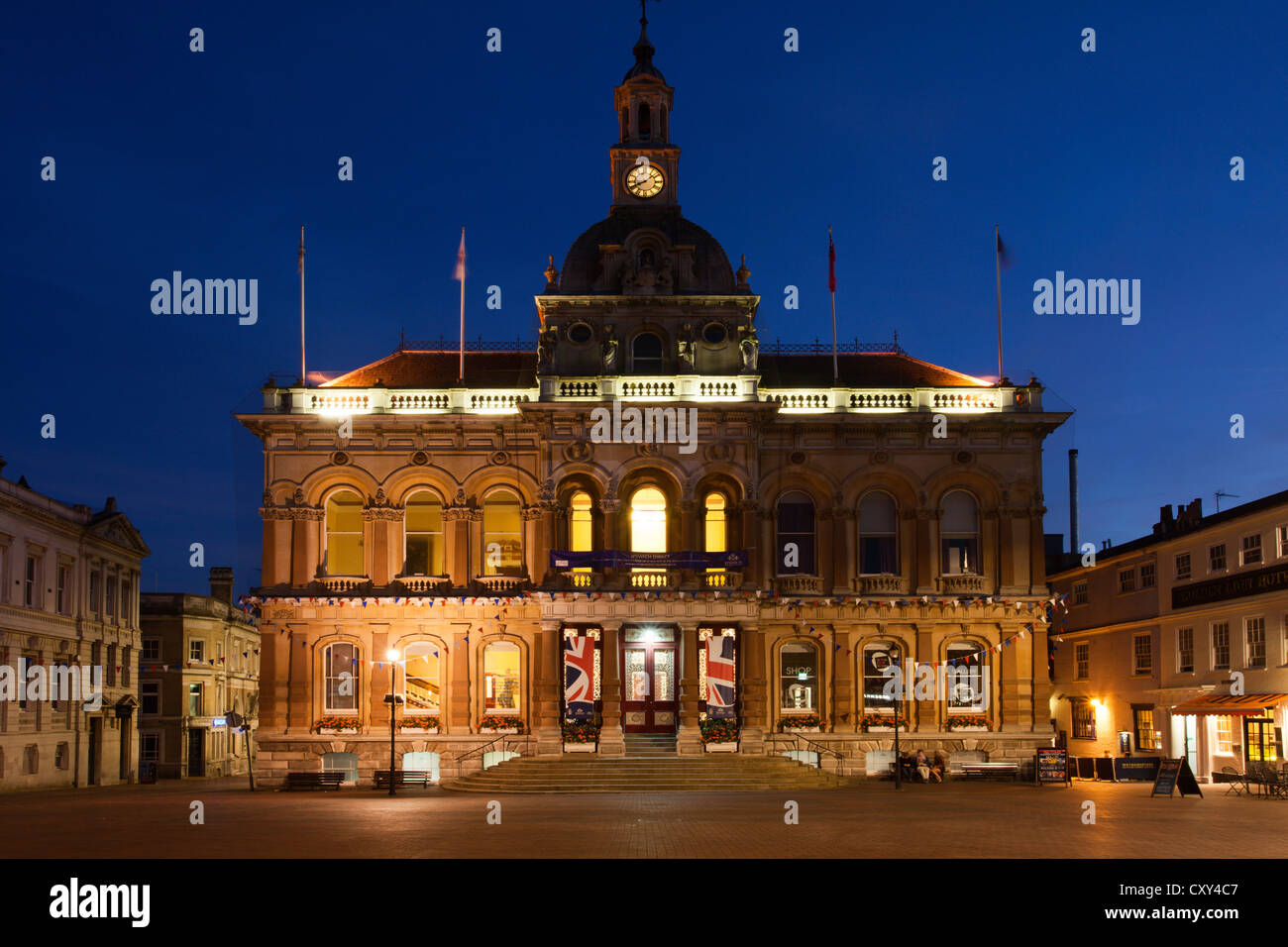 Ipswich town hall dusk hires stock photography and images Alamy