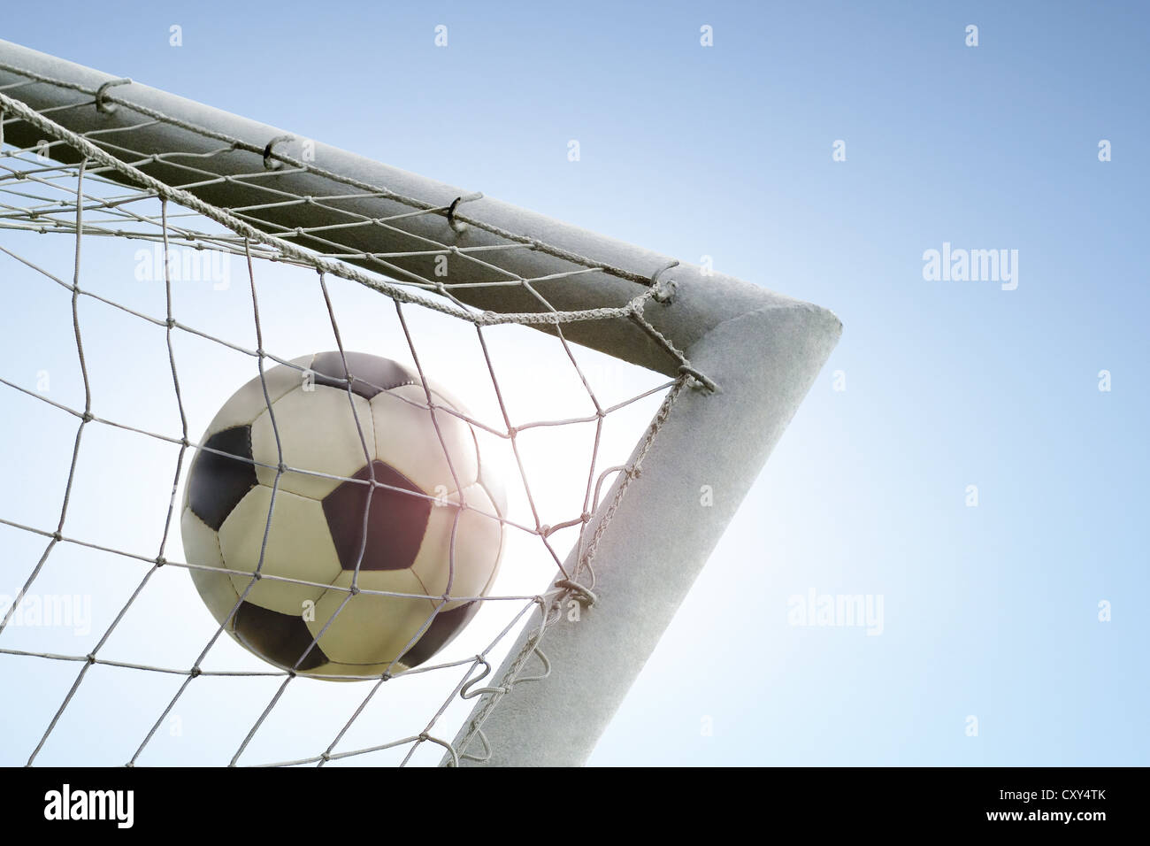 Football, goal, corner, net Stock Photo Alamy
