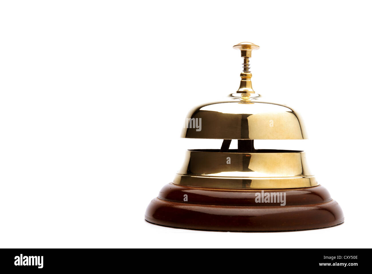 Hotel bell, reception desk Stock Photo Alamy