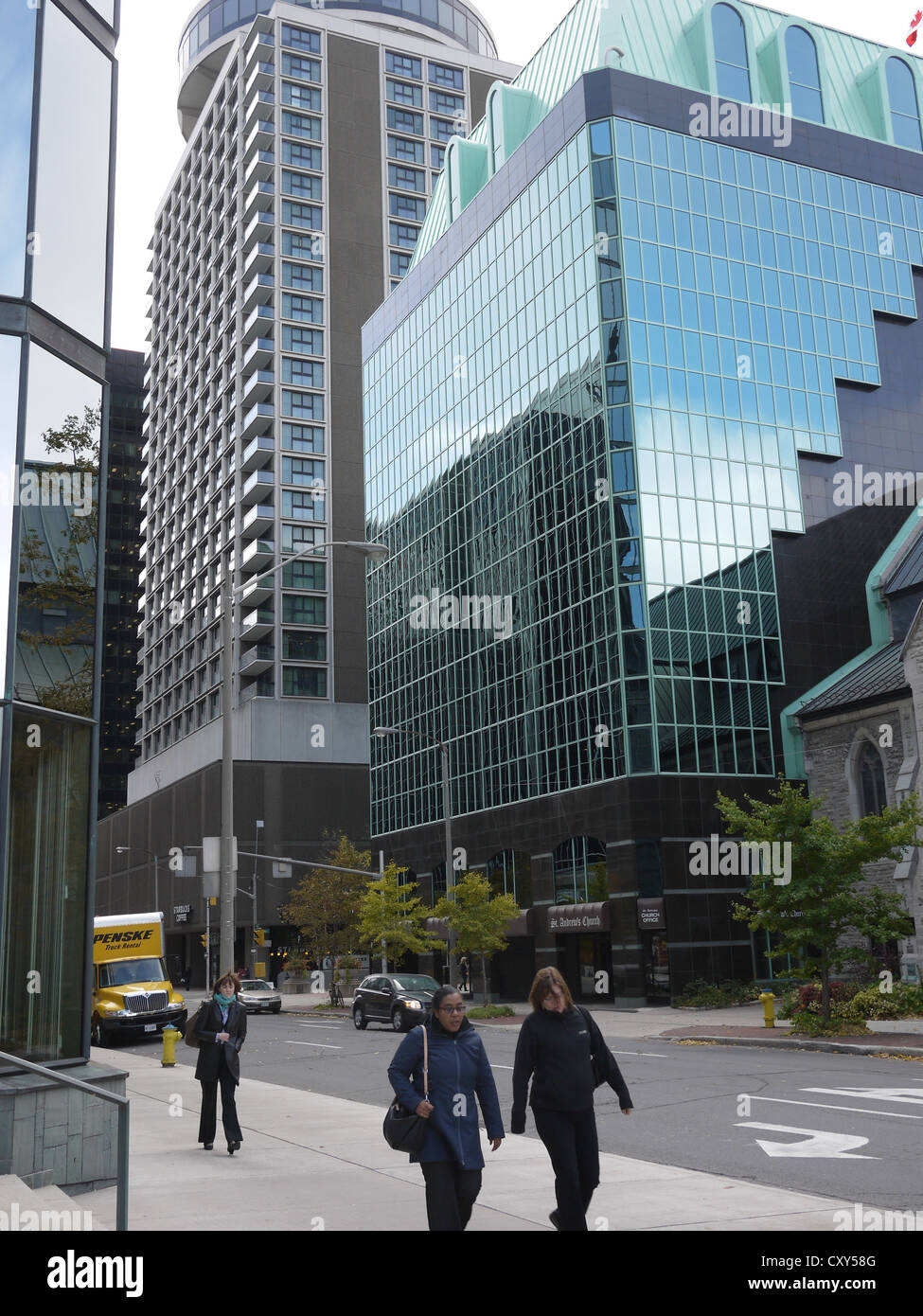 ottawa downtown financial district office building Stock Photo Alamy