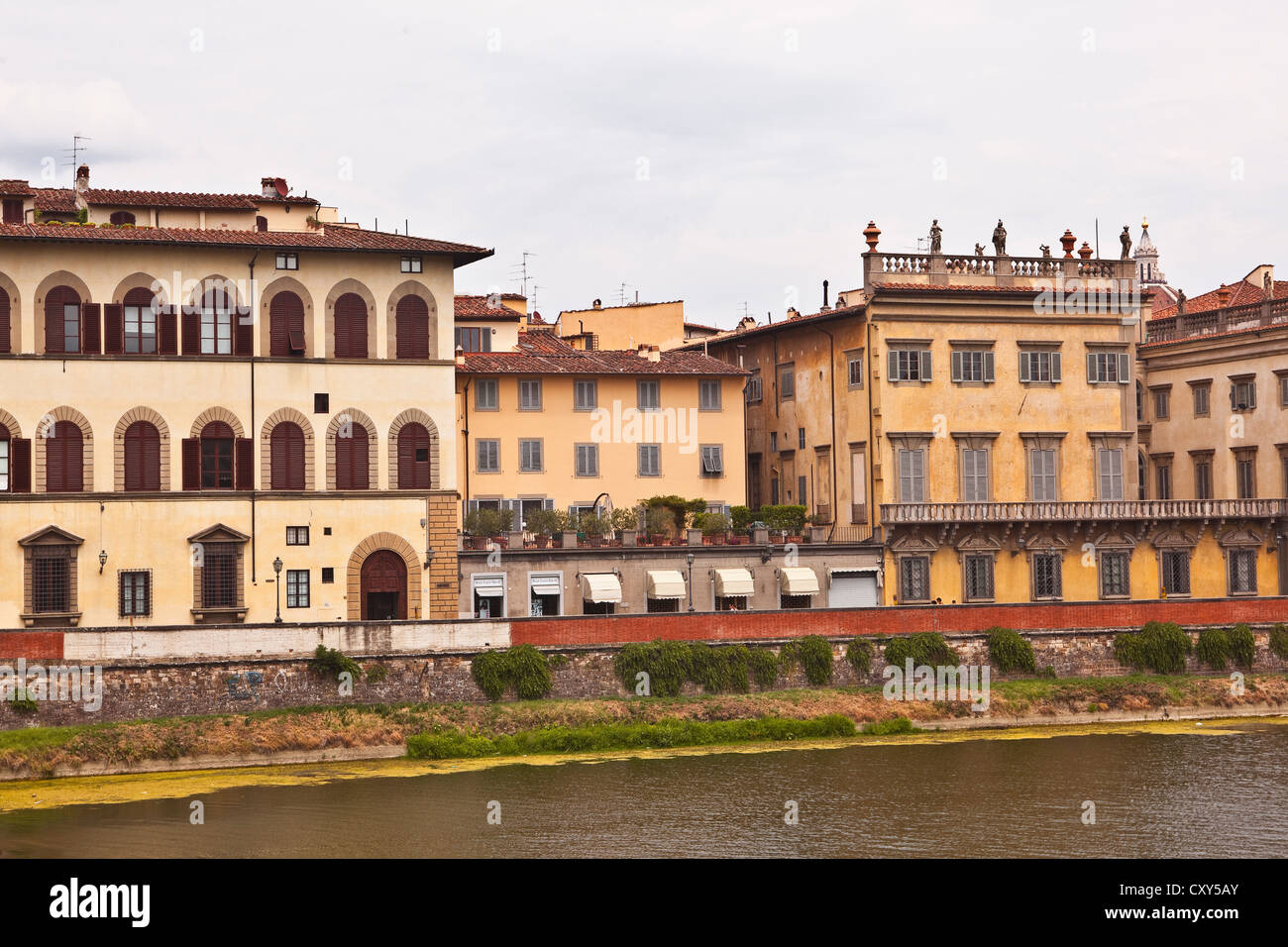 Typical building facade in Florence, Italy Stock Photo - Alamy