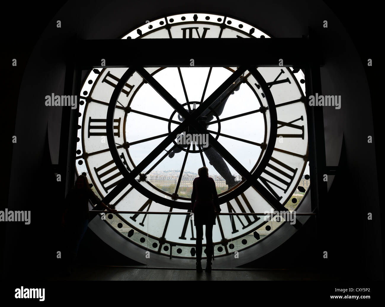 Musée d'Orsay, Paris, France, clock in the Musée d'Orsay, Paris, France Stock Photo