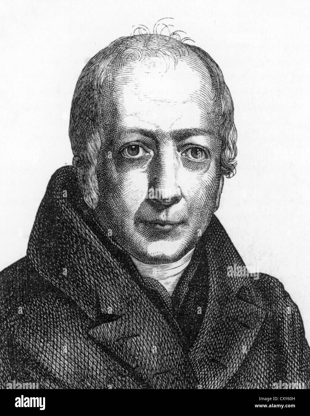WILHELM von HUMBOLDT (1767-1835) Prussian diplomat and philosopher Stock Photo