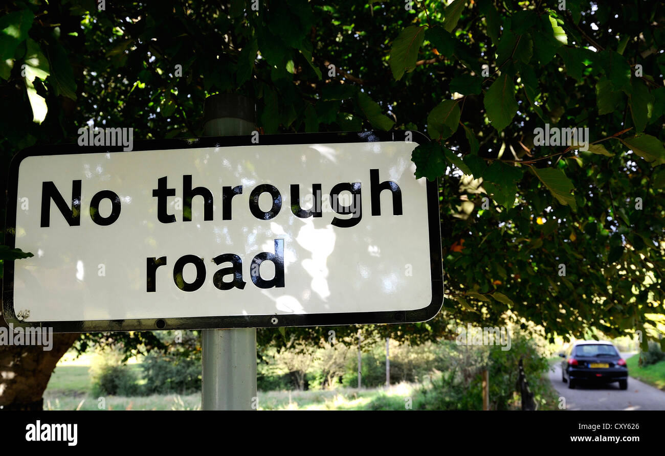 No through road sign hires stock photography and images Alamy