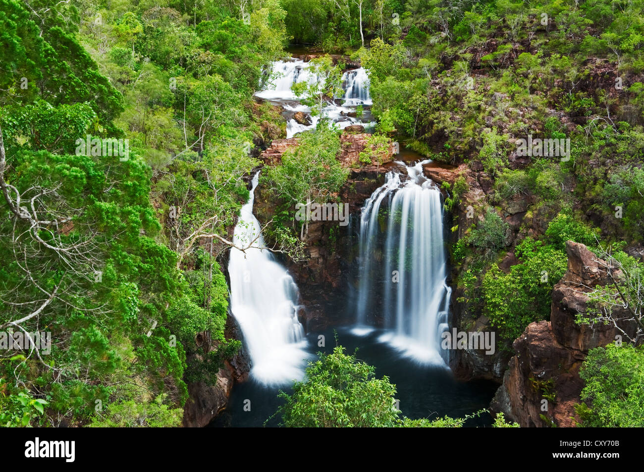 Florence Falls in Litchfield National Park. Stock Photo
