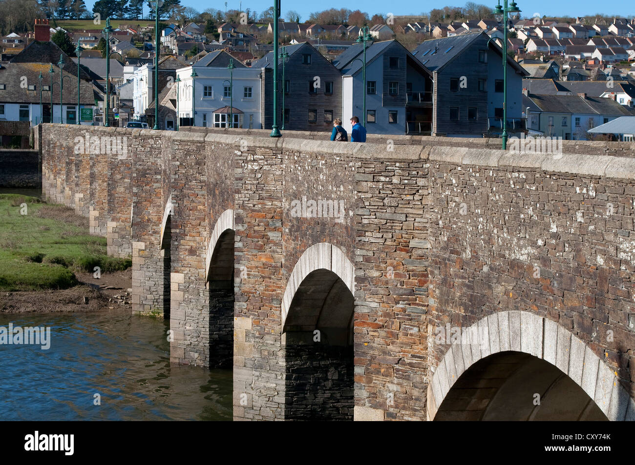The town of Wadebridge in Cornwall, England, UK Stock Photo Alamy