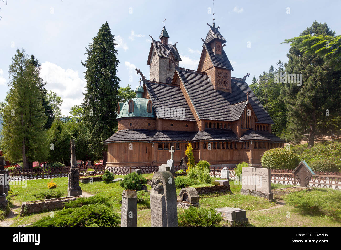 Norwegian temple Wang in Karpacz, Poland. It was built in the twelfth