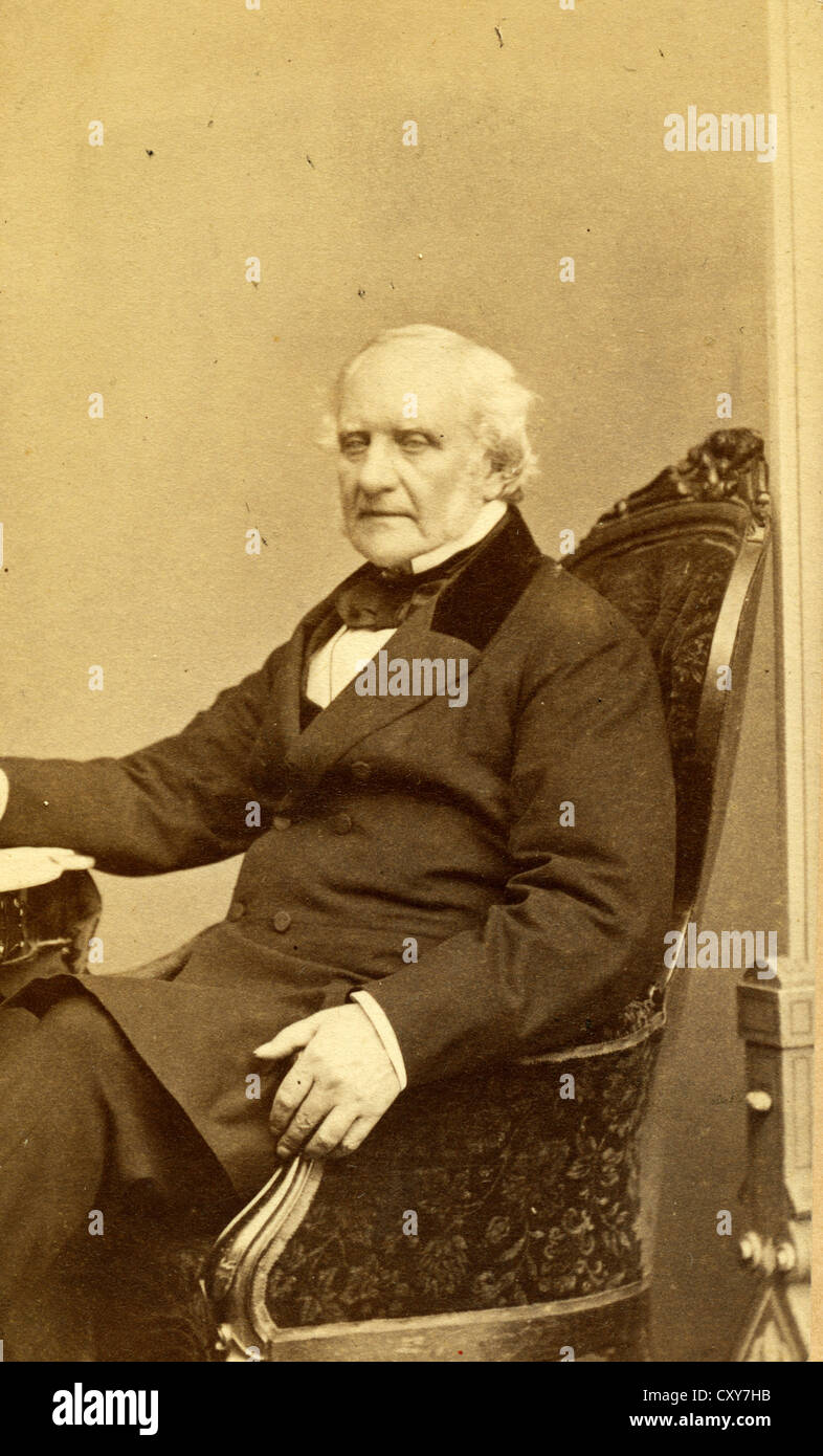 George Peabody, ca 1860, by Jeremiah Gurney Stock Photo