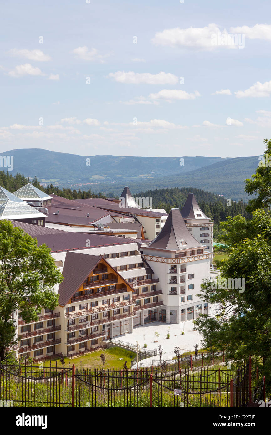 Luxury mountain hotel in Karpacz, Poland Stock Photo