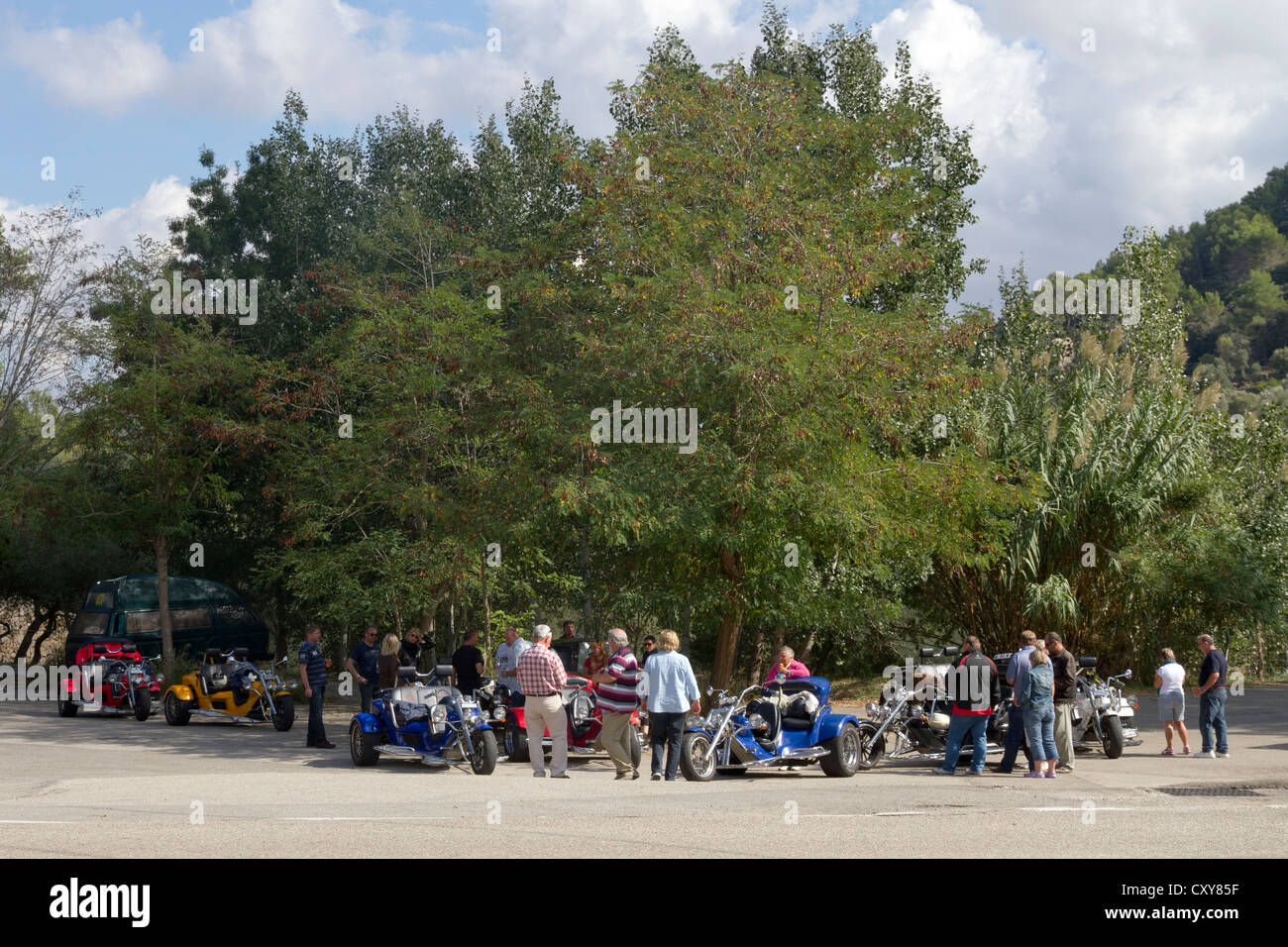 Harley davidson trike hires stock photography and images Alamy