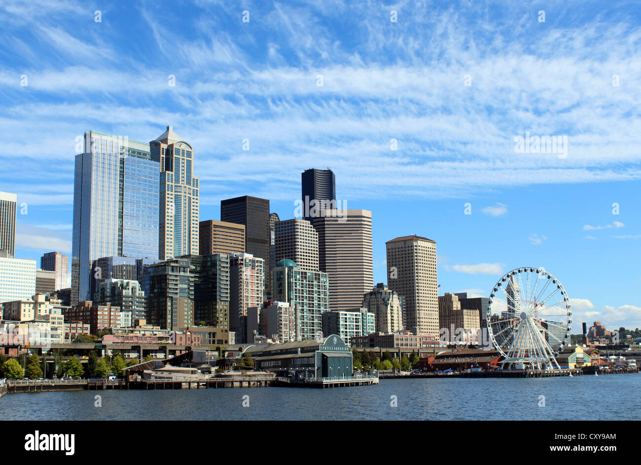 Seattle skyline, Seattle, Washington, USA Stock Photo
