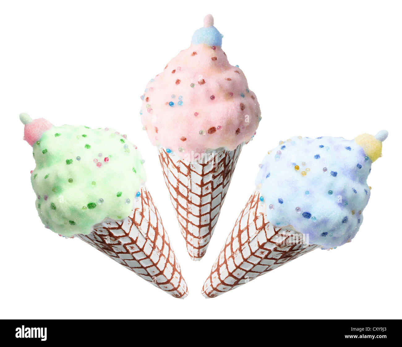 Ice Cream Cones Stock Photo
