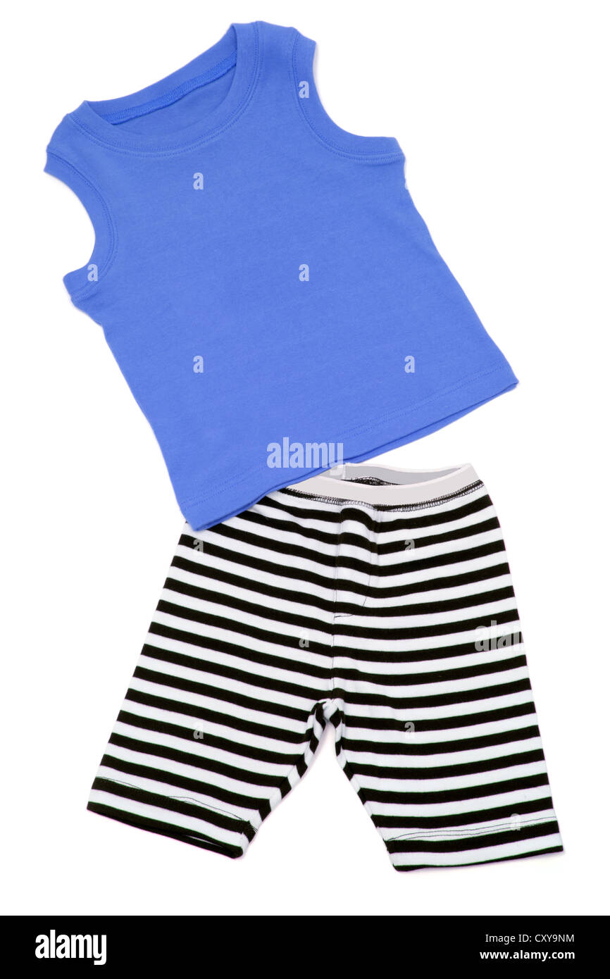Kids Shorts and Singlet Stock Photo