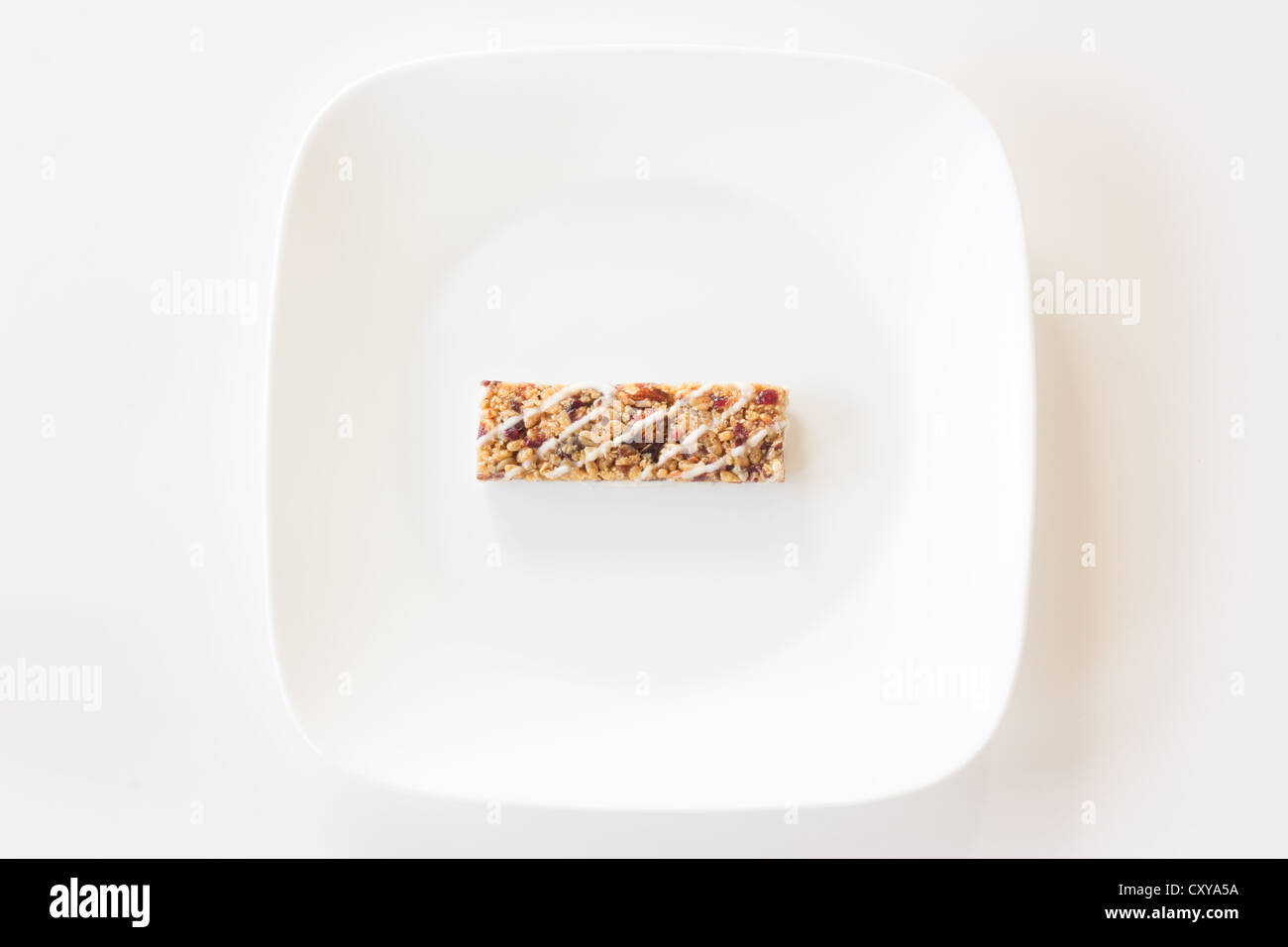 Breakfast bar in a plate - Stock Image