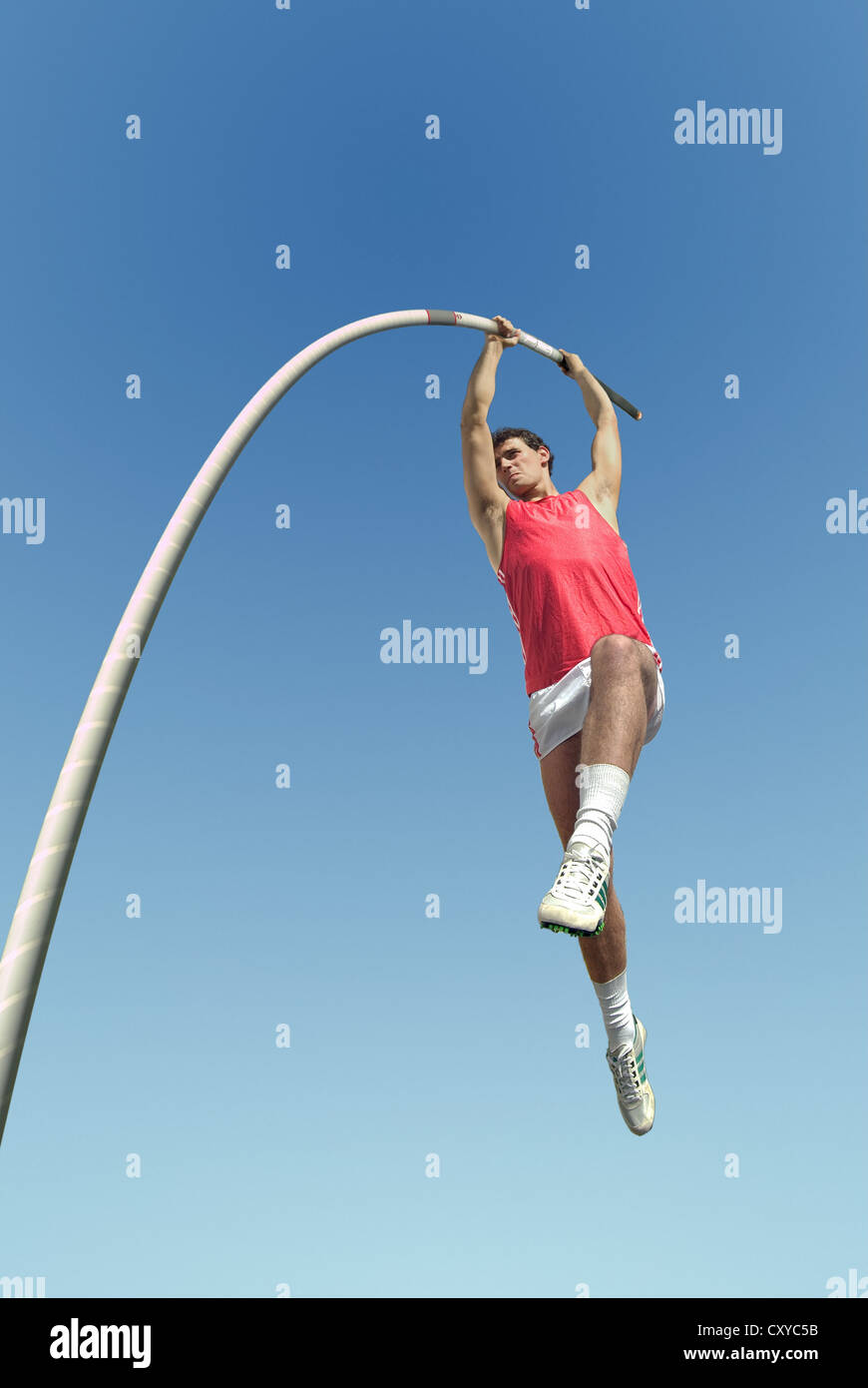 Man pole vaulting hires stock photography and images Alamy
