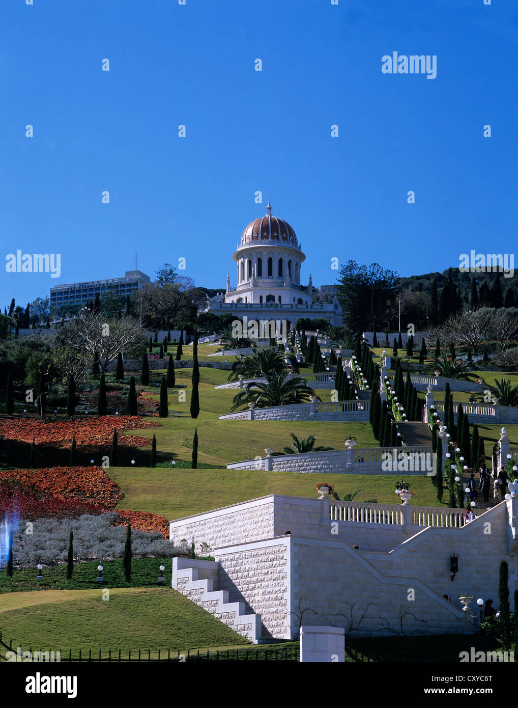Israel. Haifa. The Bahia Shrine. Stock Photo