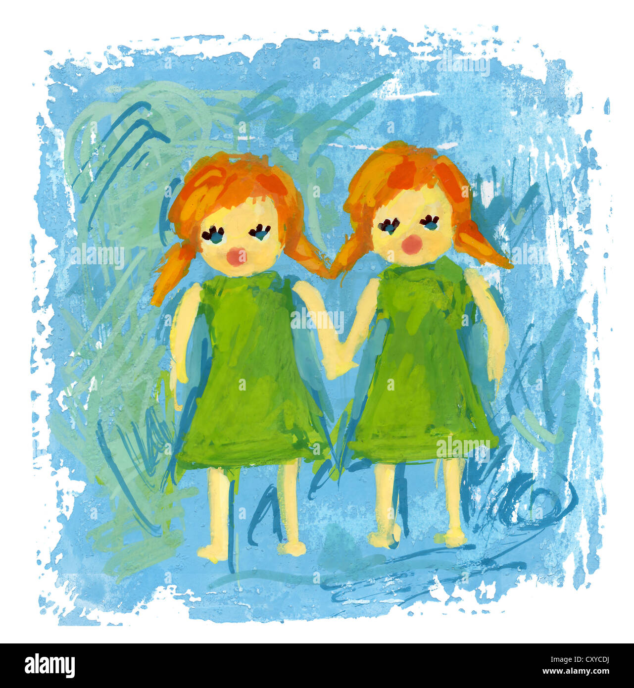 Gemini illustration hi-res stock photography an…