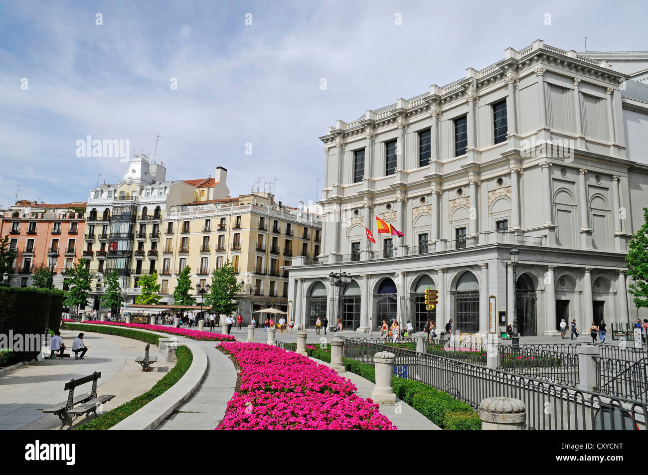 Teatro Real, Royal Theatre, Plaza de Oriente, Madrid, Spain, Europe, PublicGround Stock Photo