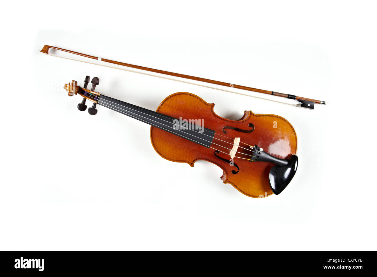 old violin cut out SILO Stock Photo