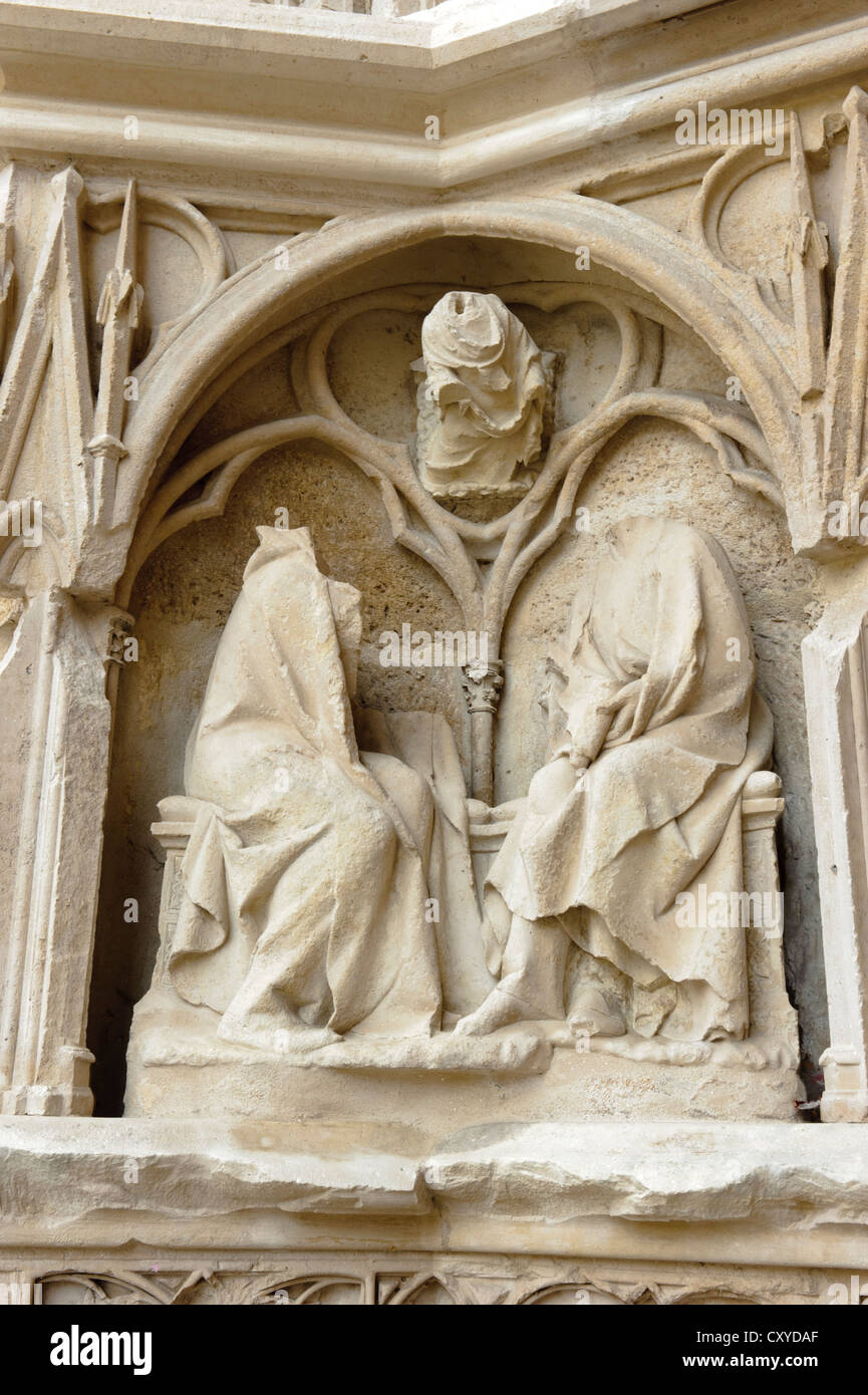 Cathedrale Saint-Etienne, Auxerre Stock Photo