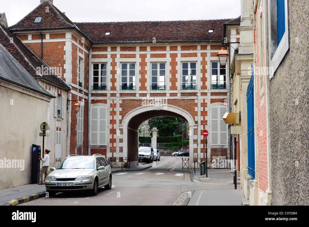 Passage Soufflot, Auxerre Stock Photo