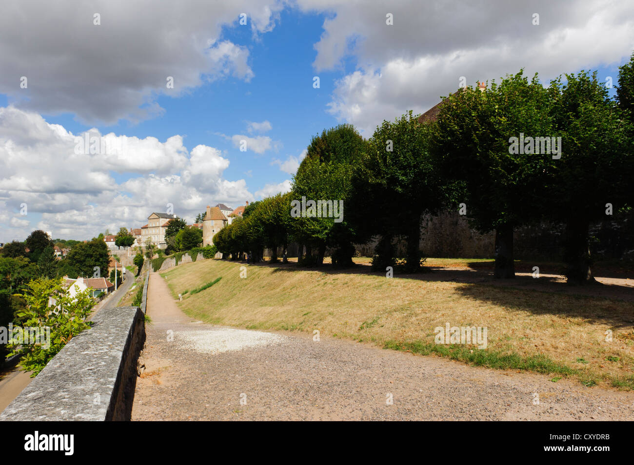 City Walls, Avallon Stock Photo