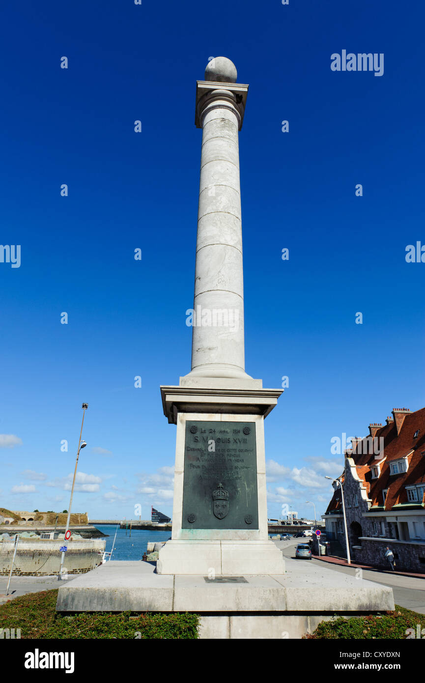 Monument Louis XVIII, Calais Stock Photo