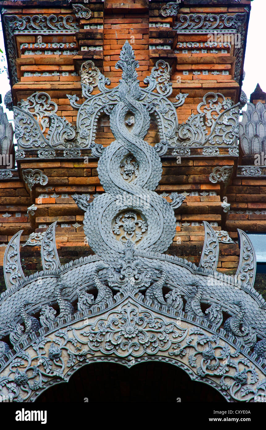 Wat Look Molee, a brick kind of stupa, Chiangmai, Thailand Stock Photo