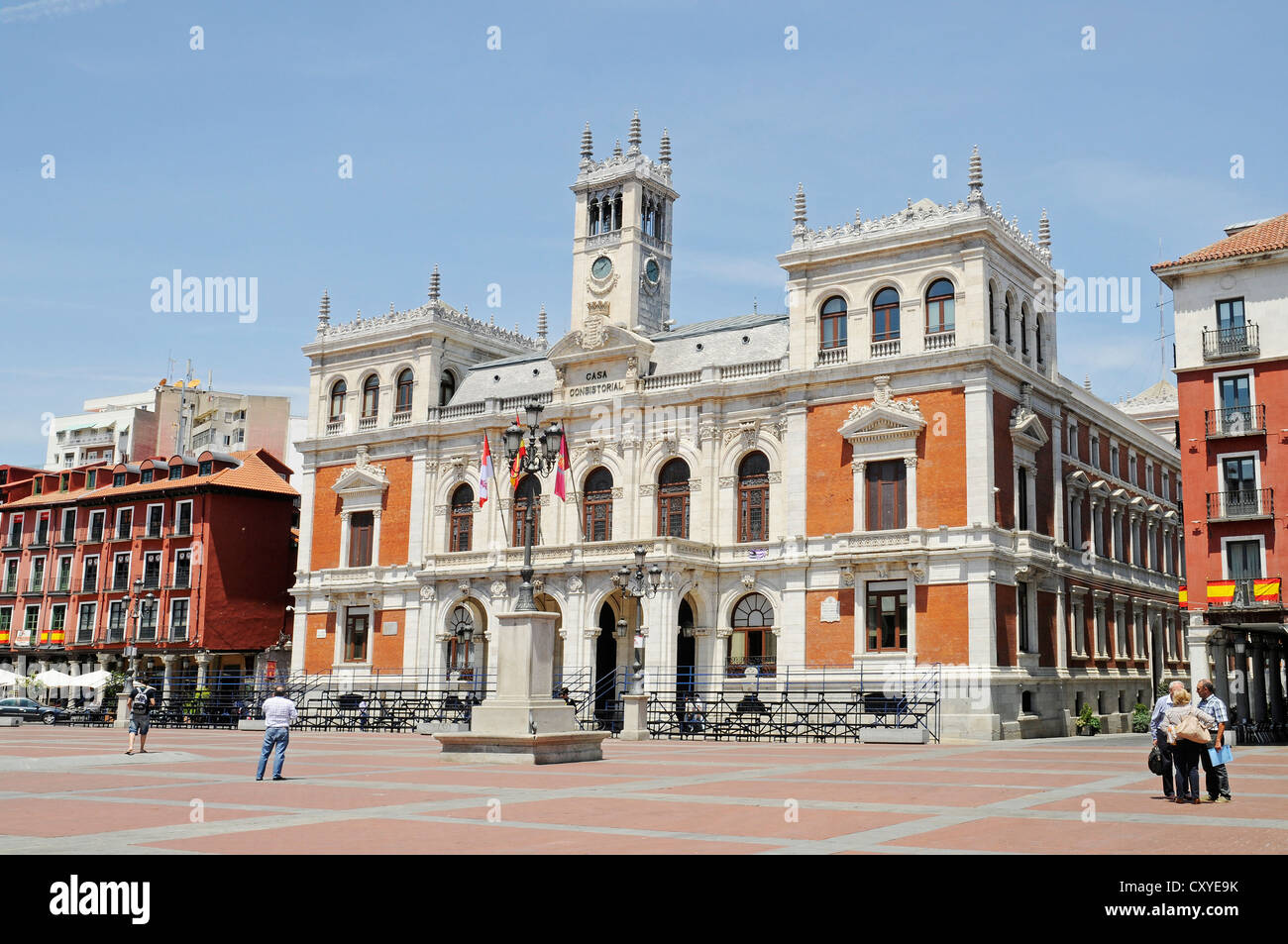 Plaza Mayor square, Town Hall, Valladolid, Castile and León, Spain, Europe, PublicGround Stock Photo