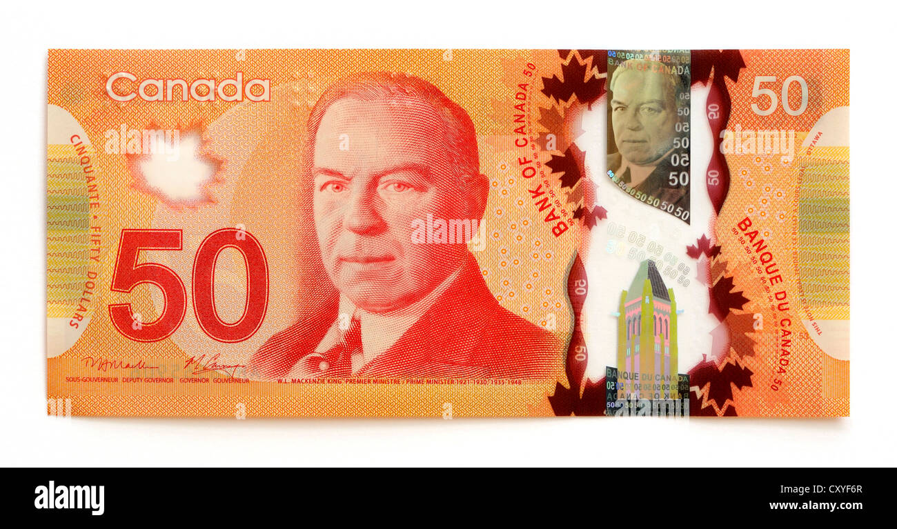 Canada 100 Hundred Dollar Bank Note. Stock Photo