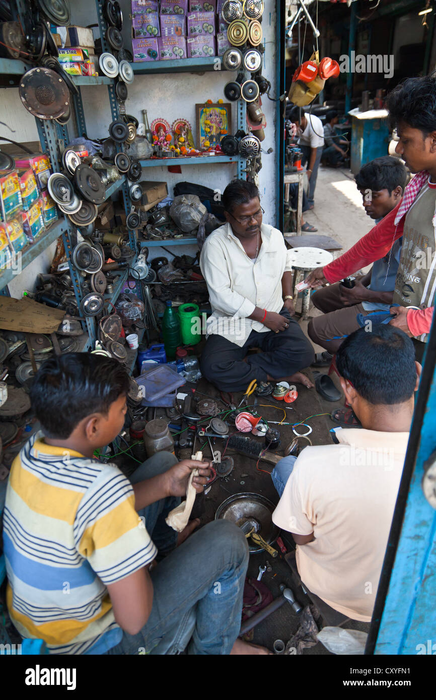Trade of Car Spare Parts in Kolkata, India Stock Photo Alamy