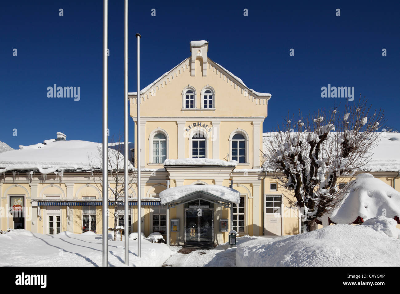 Spa hotel, Bad Aussee, Ausseerland, Salzkammergut, Styria, Austria, Europe, PublicGround Stock Photo