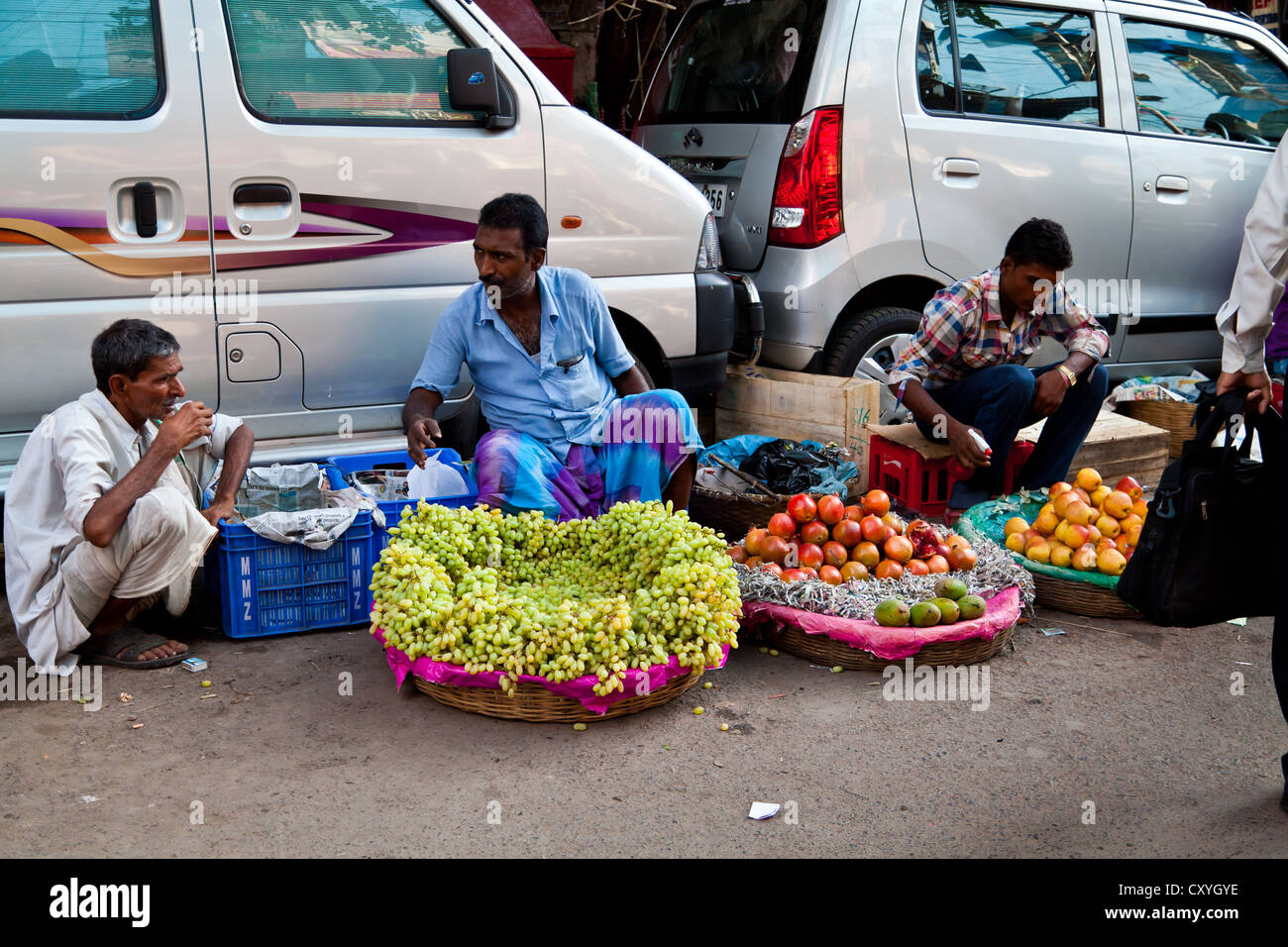 Sale of Food in the Streets of Kolkata, India Stock Photo Alamy