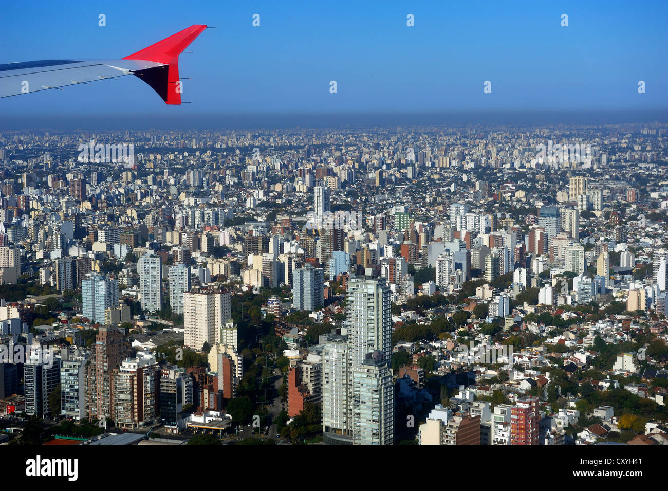 Aerial view, Buenos Aires, Argentina, South America Stock Photo