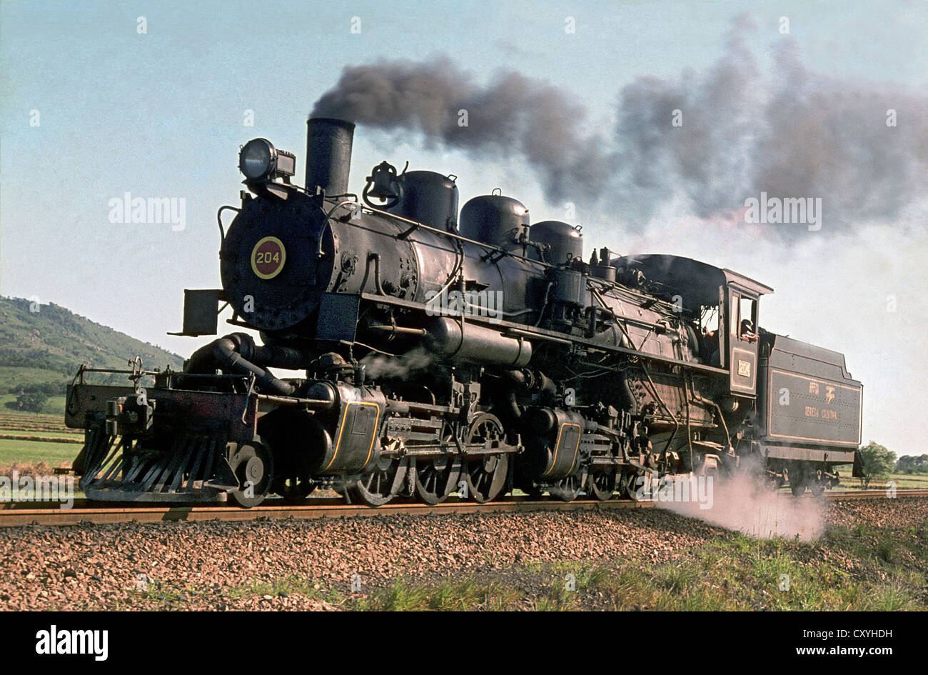 2 B 2 Cylinder Steam Locomotive Brazil Brasil ca 1910