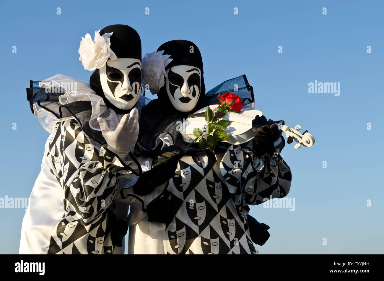 Venetian masks, Carnevale, carnival in Venice, Veneto, Italy, Europe Stock Photo