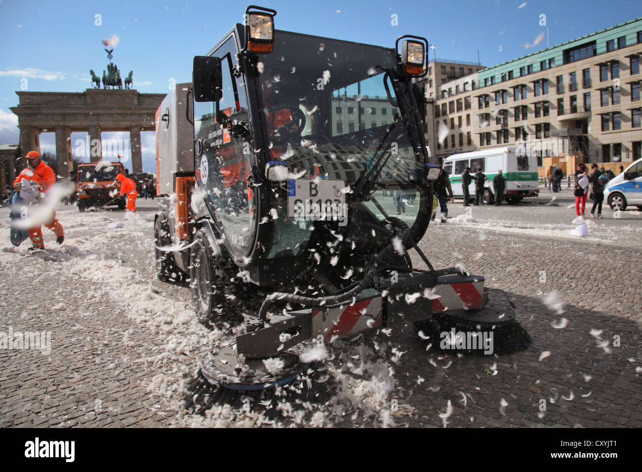 Berlin city cleaning services hires stock photography and images Alamy