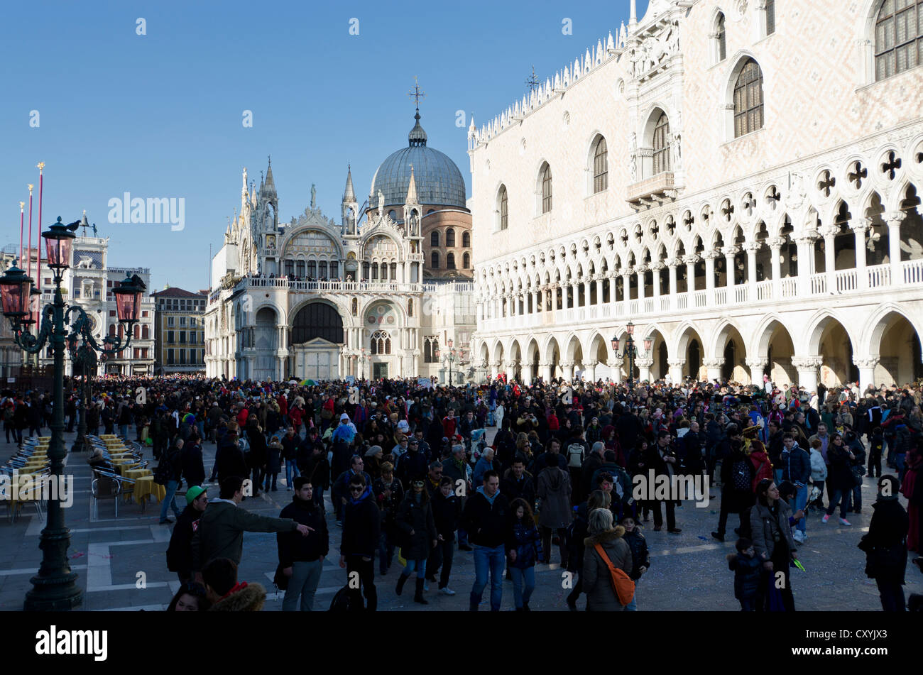Carnevale, carnival in Venice, Veneto, Italy, Europe Stock Photo