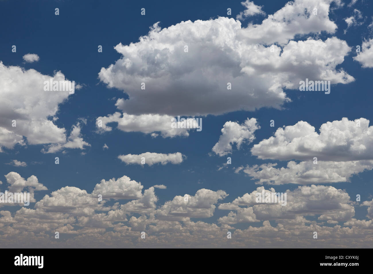 Blue sky with white clouds Caleta Olivia Santa Cruz province