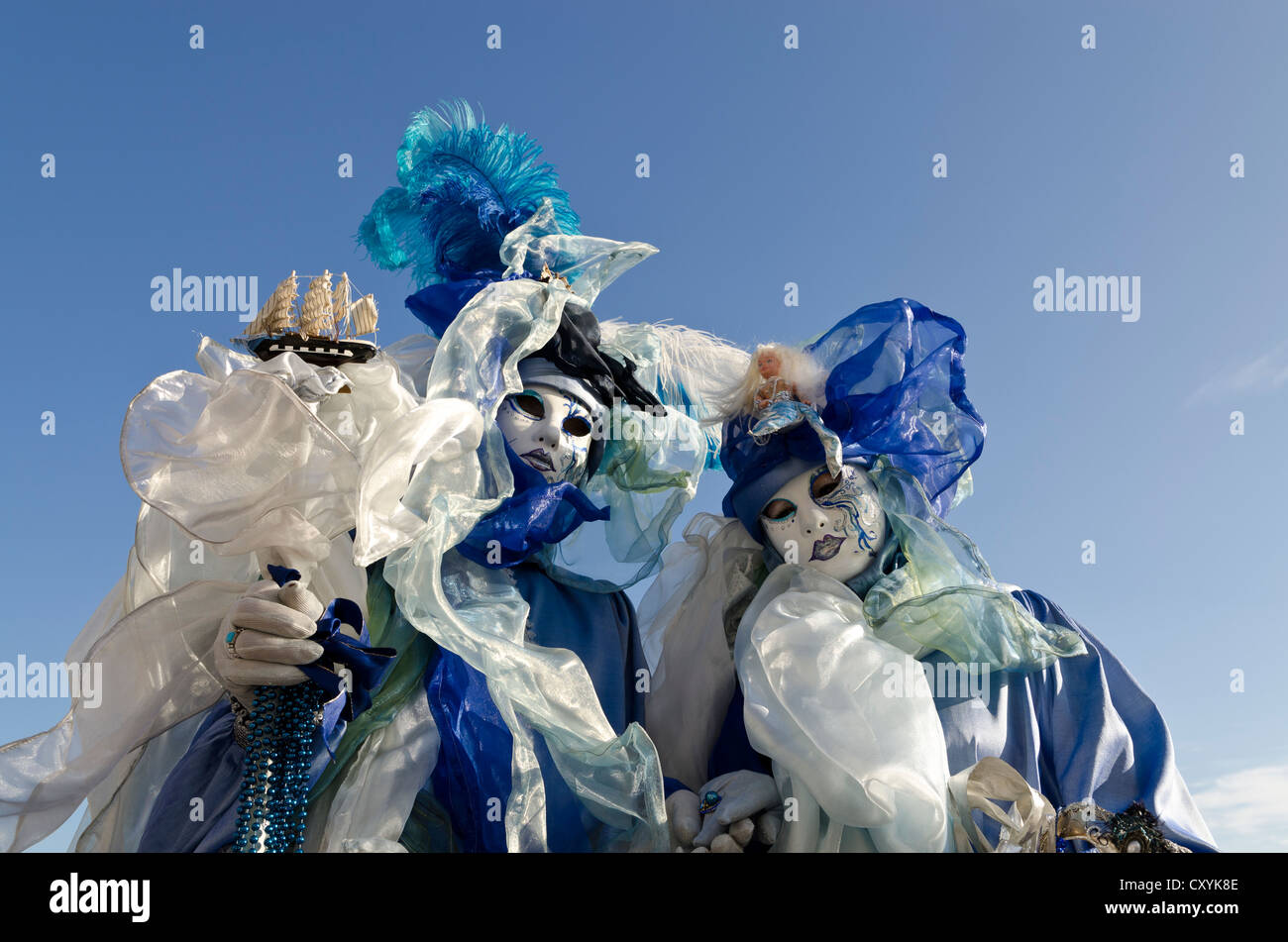 Venetian masks, Carnival of Venice, Venice, Veneto, Italy, Europe Stock Photo