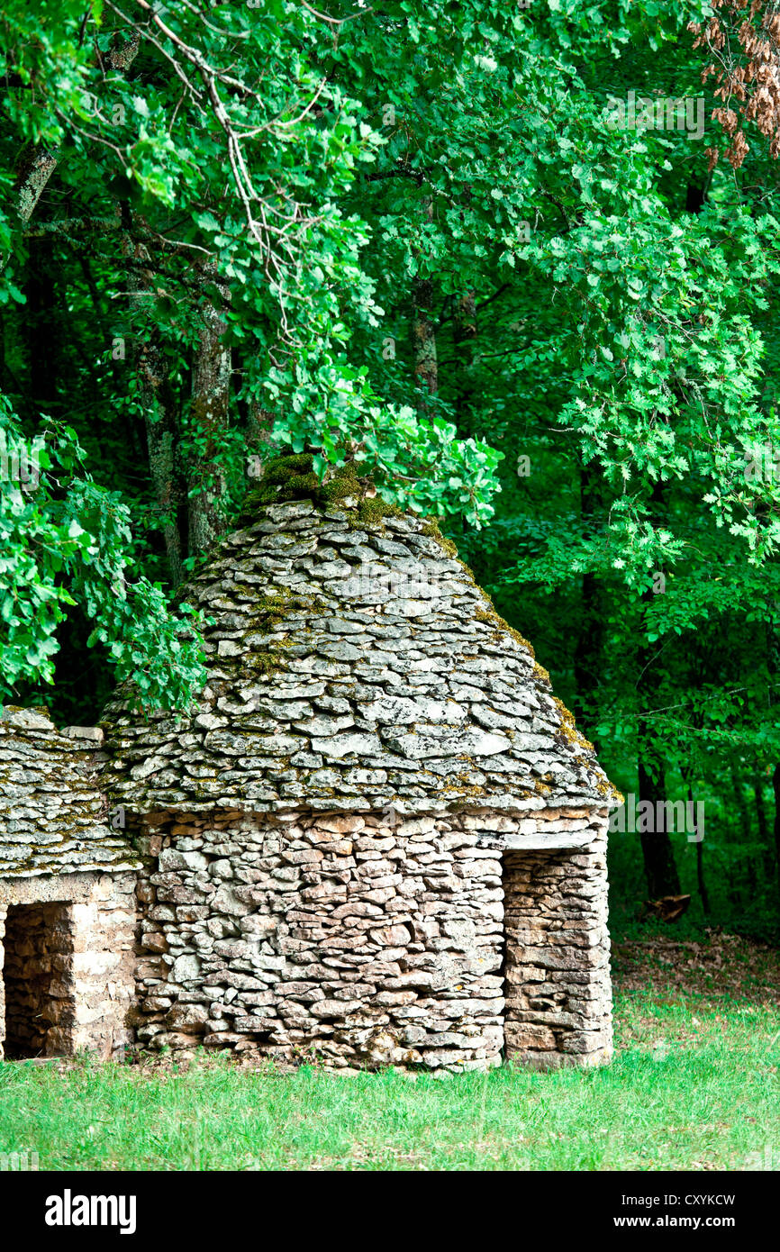 Round stonehouse, Dordogne, France, Europe Stock Photo